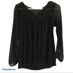 Women’s XS Black Lucky Brand Long Sleeved blouse